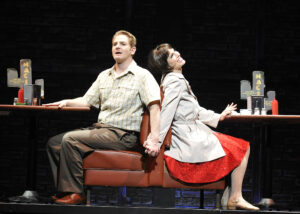Jamison Stern and Milena Govich in Lyric Theatre's 2012 production of SWEET CHARITY. Photo by Wendy Mutz.