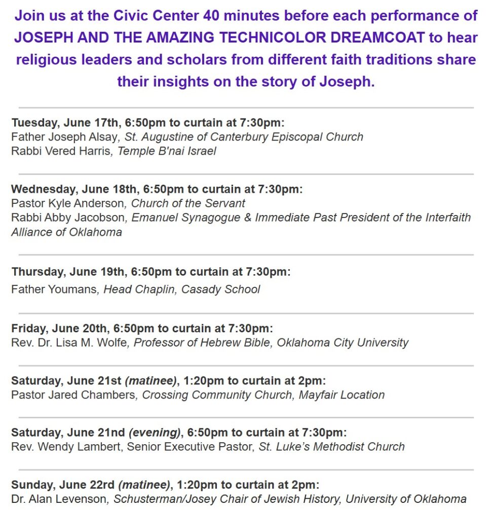 Religious Talk Back Schedule